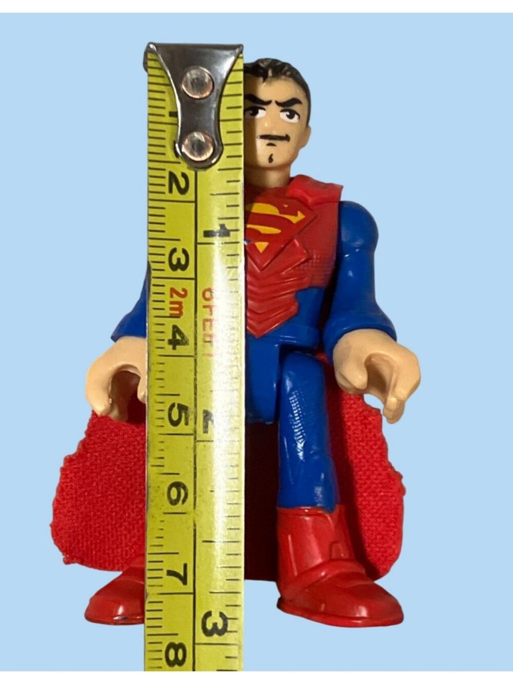 Imaginext DC Comics Superman Action Figure With Red Fabric Cape 3 Inches Tall - Picture 6 of 10